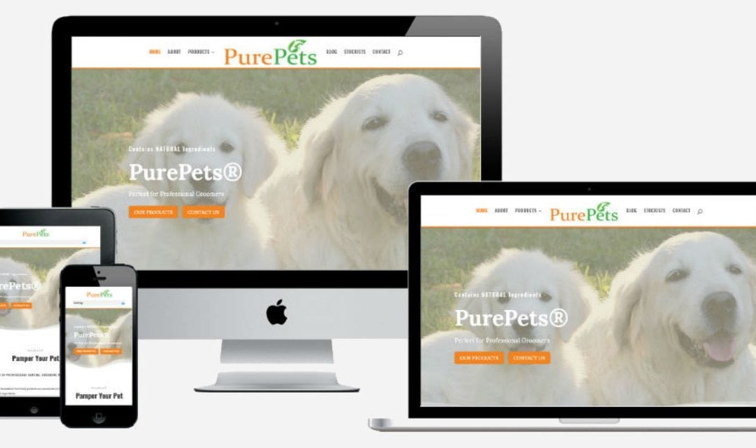 New Website for PurePets – Pet Grooming Products